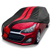 Chevrolet Spark 2012-2022 Black Red Pro Series Car Cover
